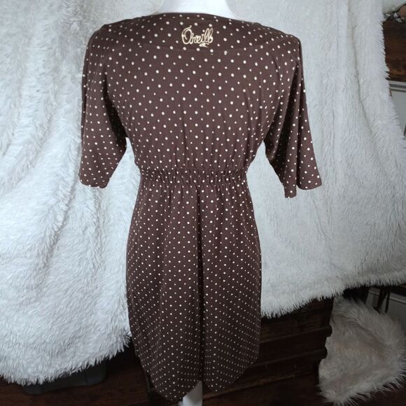 O'NEILL BROWN & CREAM DRESS SZ.M EUC - Picture 6 of 8